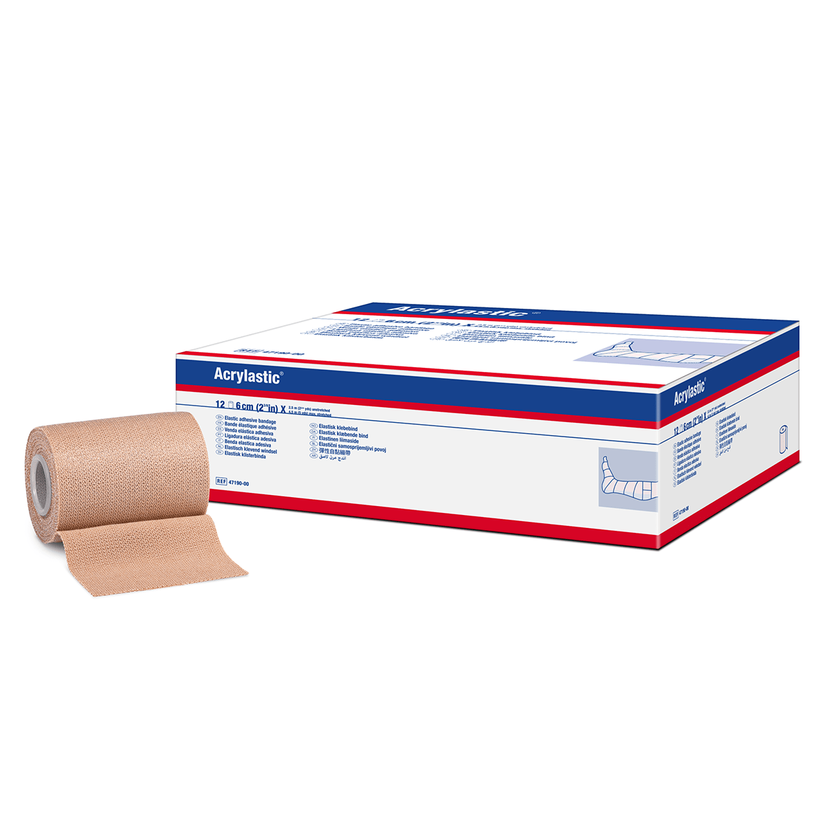 Acrylastic 6 cm x 4,5 m | 12-pack