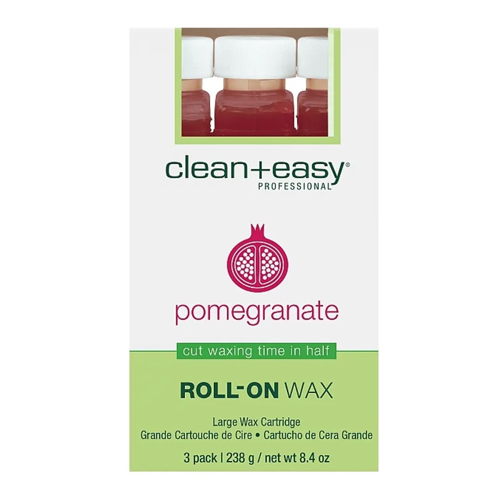Clean & Easy Roll-On Wax Pomegranate large 3 stuks