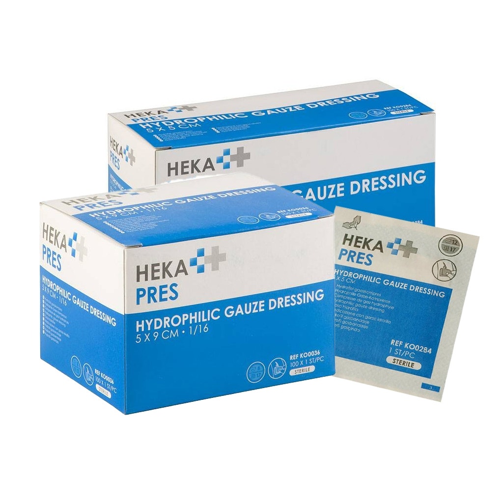 Heka Pres Hydrofiel glaskompres