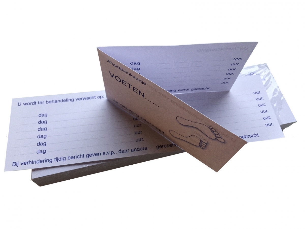 Afspraakkaartjes 100 stuks