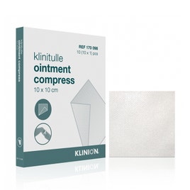 Klinitulle zalfkompres 10 x 10 cm