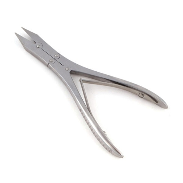 Nageltang dubbel scharnier platte bek 15 cm