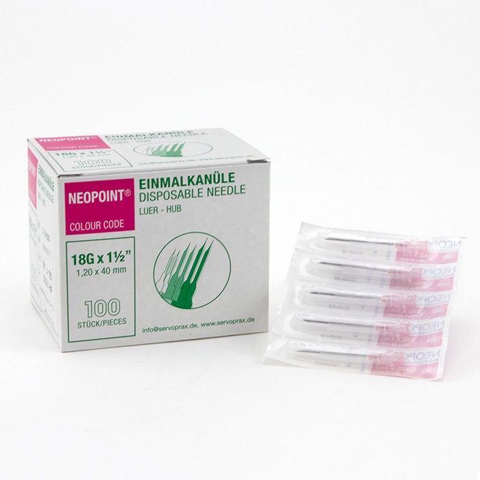 Neopoint-injectienaaldensteriel-18gx1,5inch-1,2x40mm-100st