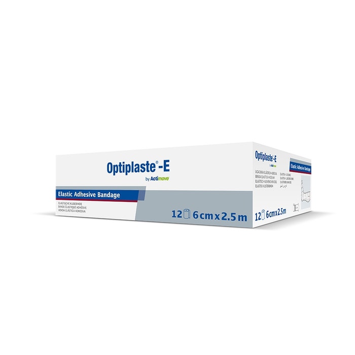 Optiplast Optiplast-E 6 cm x 4,5 m 12 stuks | Huidklevend windsel | Sportbase